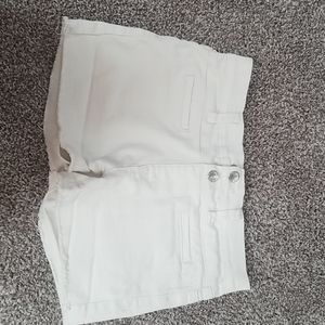 Kids white jean shorts
